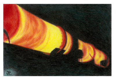 ?nolink|| Illustration of Rotary Kiln 